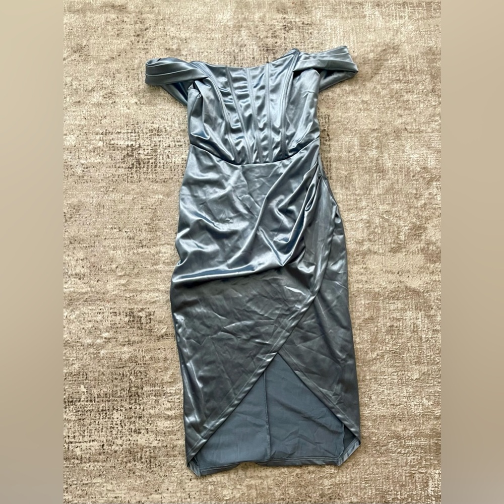 Windsor™ Light Blue Off Shoulder Dress in Medium